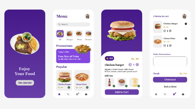 Food Ordering App UI